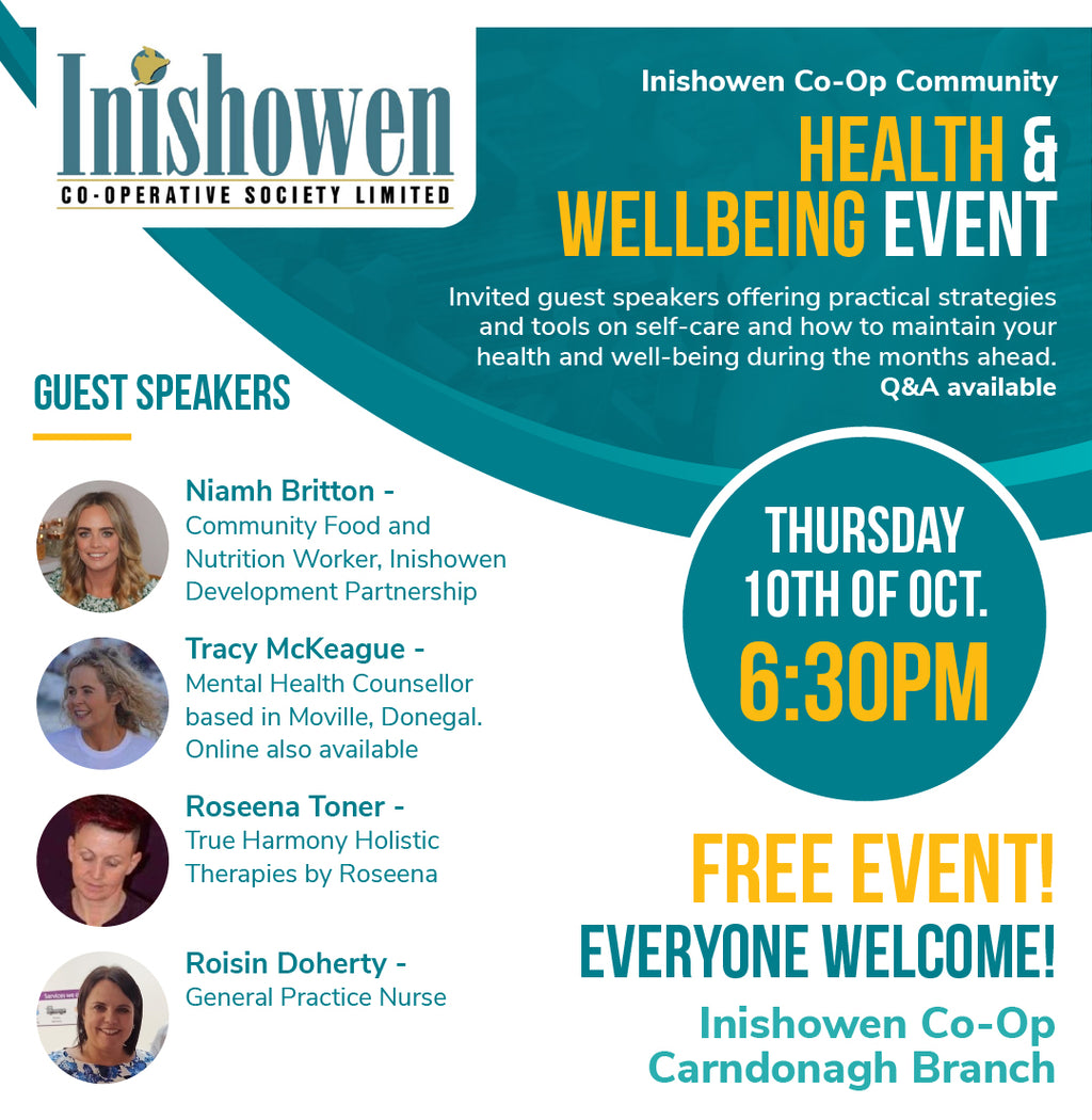 Inishowen Co-Op Community Health & Wellbeing Event for Everyone - October 10th