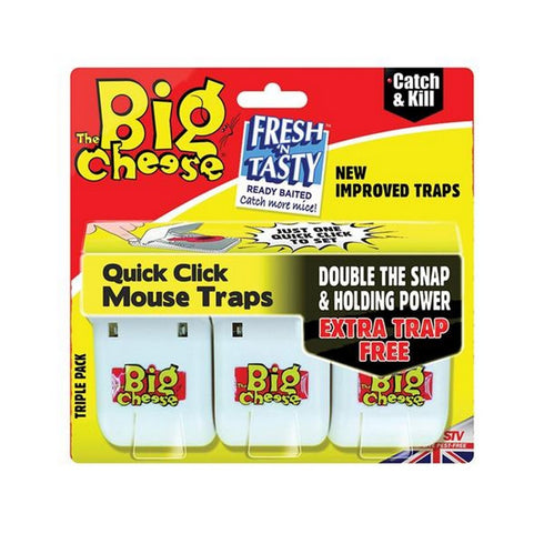 Big Cheese Catch & Kill Quick Click Mouse Trap -2pk- STV147