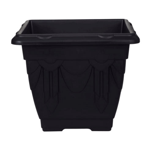 30CM SQ VENETIAN PLANTER BLACK 10