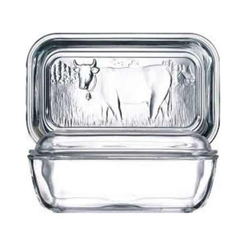 73115 COW BUTTER OBLONG WITH LID
