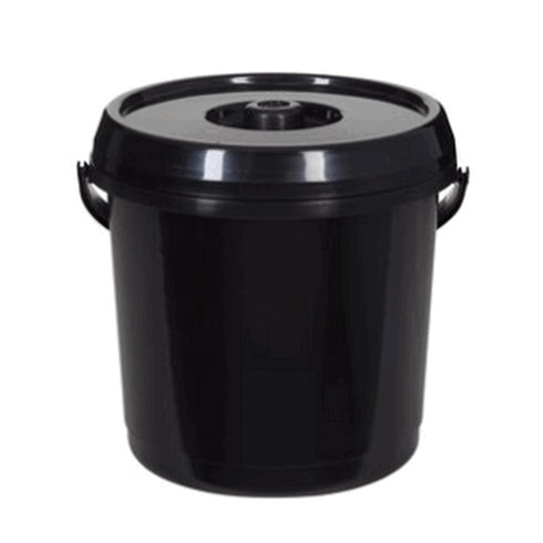 14 LITRE BUCKET + LID BLACK 10