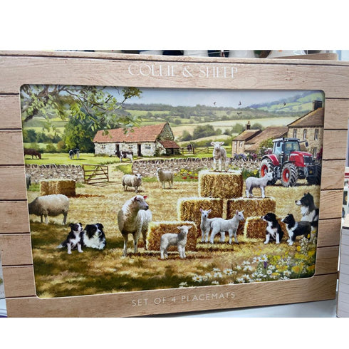 COLLIE AND SHEEP PLACEMAT SET 2024 95928