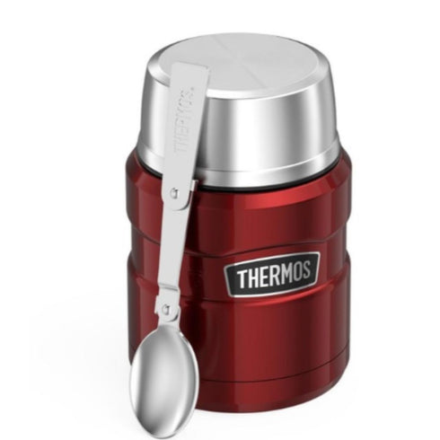 Thermos King SS 0.47L Food Flask Cranberry