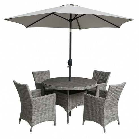 PARMA 4 SEATER ROUND DINING SET
