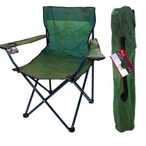 CANVAS CHAIR W/ARMS GREEN