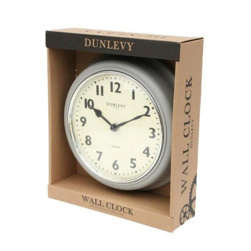 TAUPE/PASTEL DEEP WALL CLOCK 10in PLASTIC