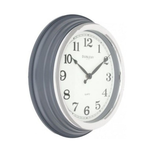 14" GREY CLASSIC WALL CLOCK