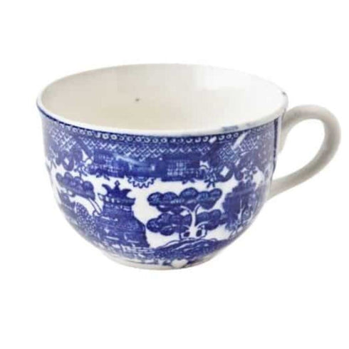 BLUE WILLOW TEACUP 8oz