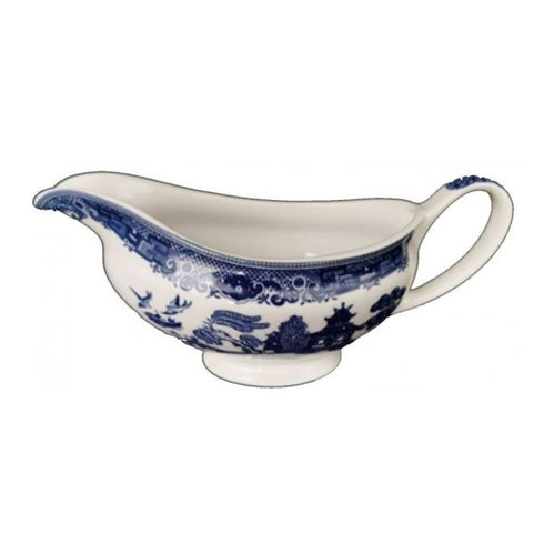 BLUE WILLOW GRAVY BOAT