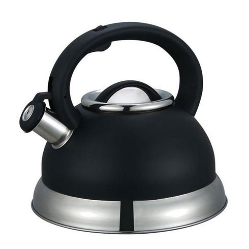 BLACK STEELUX WHISTLING KETTLE 2.7LT