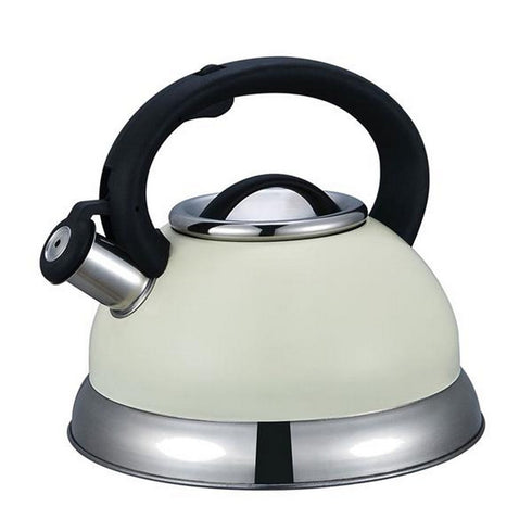 CREAM STEELUX WHISTLING KETTLE 2.7LT