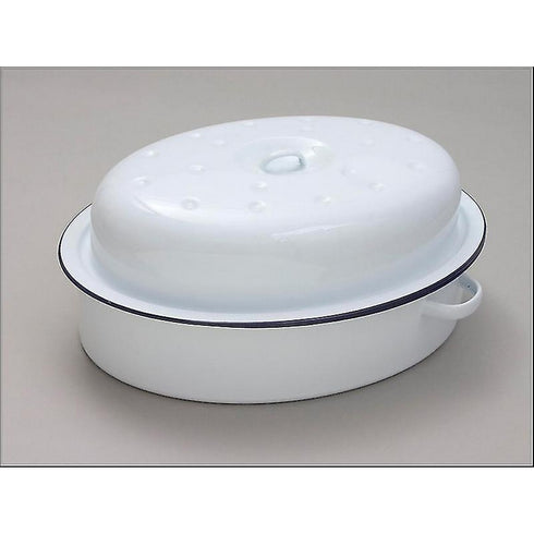 30cm OVAL ENAMEL ROASTER (6003)