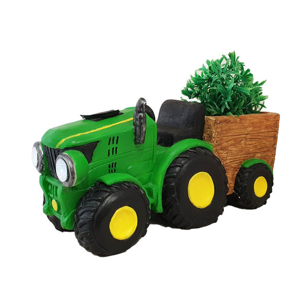 GREEN TRACTOR SOLAR PLANTER