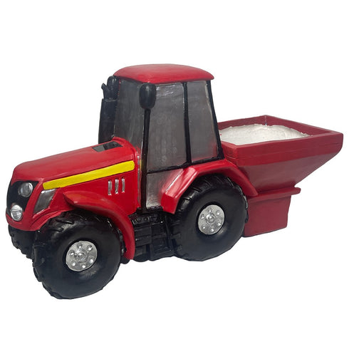 MGO Solar Red Tractor with Spreader Planter