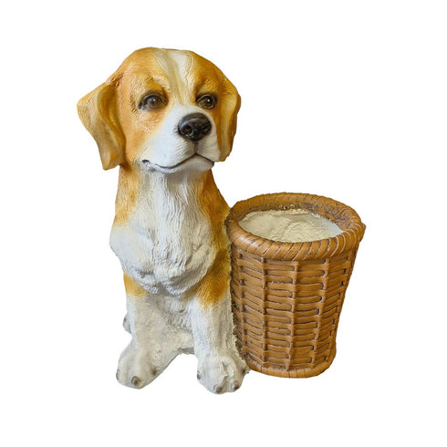 MgO beagle dog planter