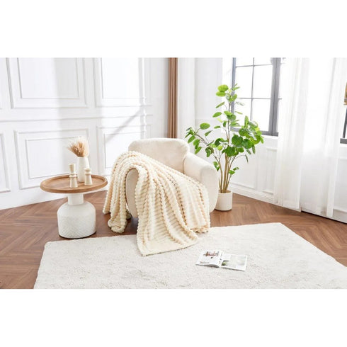 OSUM RIBBED THROW 150 X 200