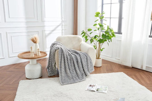OSUM RIBBED THROW 150 X 200