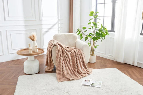 OSUM RIBBED THROW 150 X 200