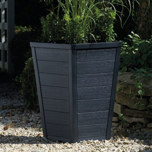 37CM TAPER PLANTER ANTHRACITE