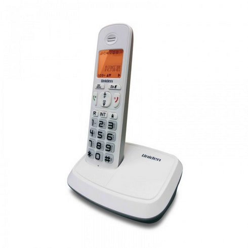 UNIDEN BIG BUTTON CORDLESS PHONE 4104/4105 BLACK/WHITE