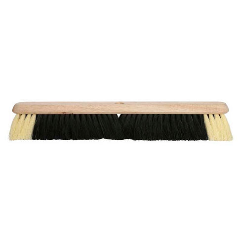 BLACK /WHITE FIBRE STAGE BROOM 18”