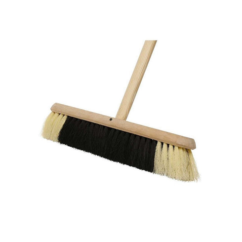 BLACK /WHITE FIBRE STAGE BROOM 24”