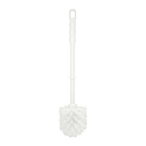 TOILET BRUSHES - ALL WHITE NYLON ROUND HEAD