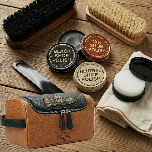 GENTS 8PC SHOE SHINE SET