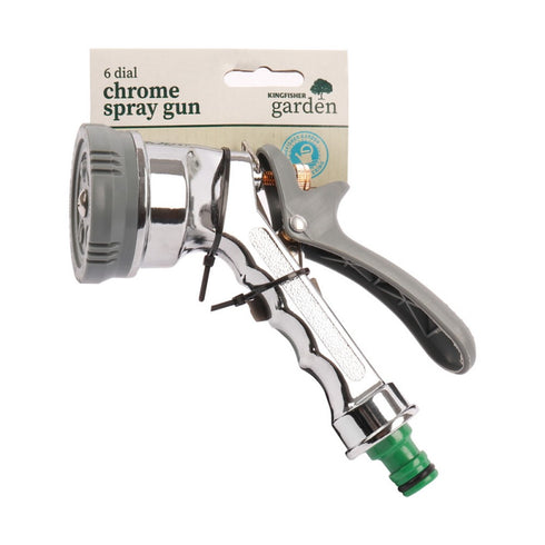 6 DIAL CHROME SPRAY GUN ~