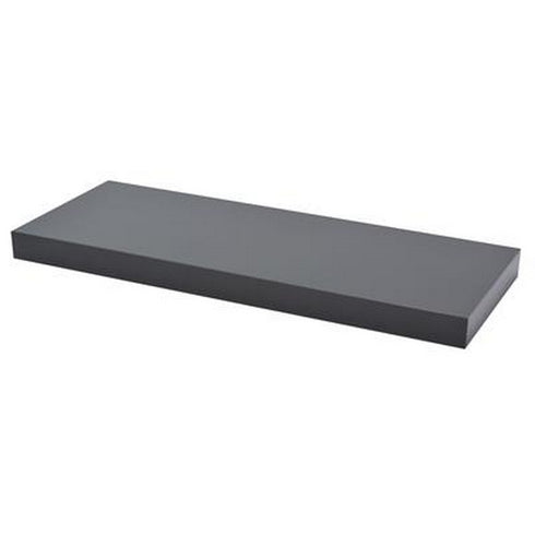 HI GLOSS GREY FLOAT SHELF 60 X 23.5CM