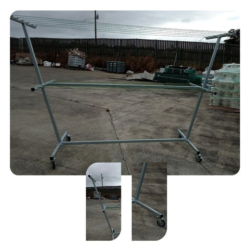 Assembled Mobile Clothes Line Galv.