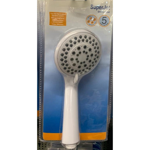 EUROSHOWERS EASYJET SINGLE FUNCTION WHITE SHOWERHEAD