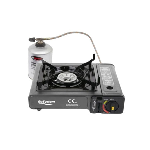 PORTABLE GAS STOVE, DUAL FITTING COMPATIBLE