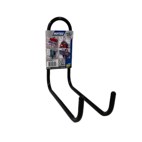 DOUBLE HOOK 220MM X 10MM BLACK 60KG