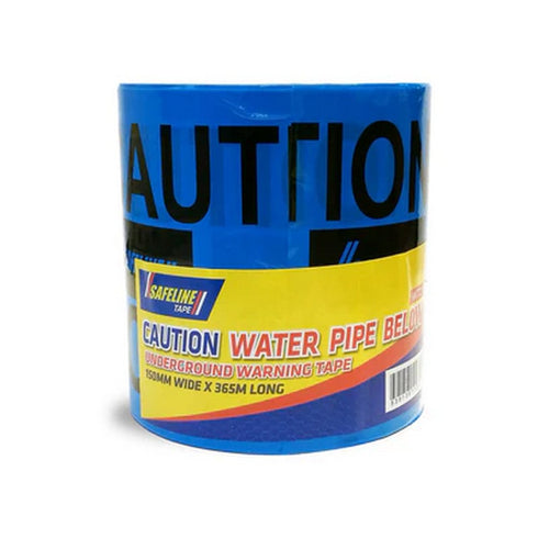 WATERPIPE BELOW WARNING TAPE 150MM X 365METRES