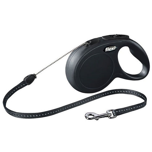 FLEXI CLASSIC SM BLACK CORD LEAD 8M
