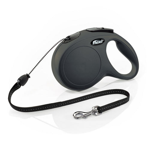 FLEXI CLASSIC MED BLACK CORD LEAD 5M
