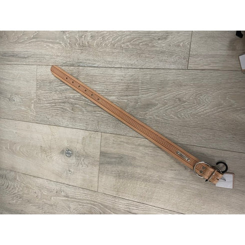 HEAVY LEATHER DOG COLLAR 1.25"