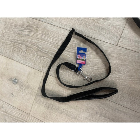Padded Nylon Lead 20mmx120cm Black