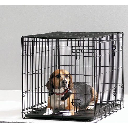 DOG COTTAGE 61CM BLACK WIRE