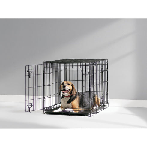 DOG COTTAGE 76CM BLACK WIRE
