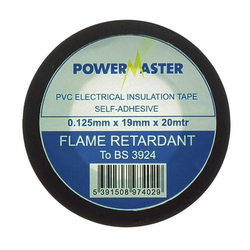 BLACK INSULATING TAPE 20MT X 19MM ~