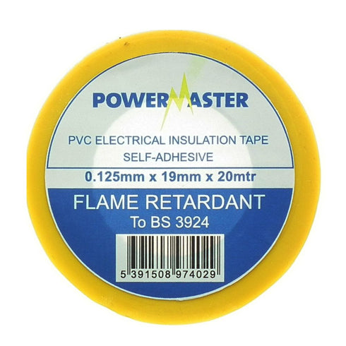 YELLOW INSULATING TAPE 20MT X 19MM ~