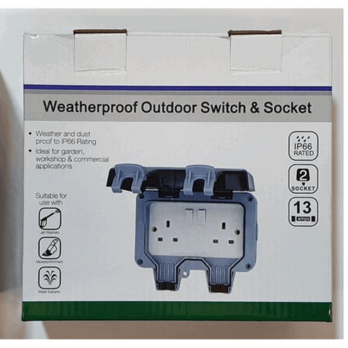 2G OUTDOOR SWITCHED SOCKET IP66 ~