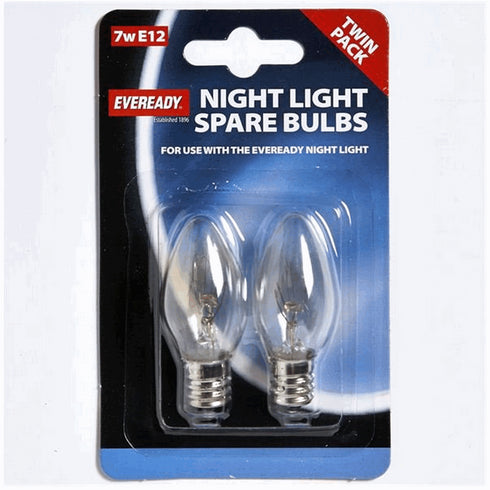 CLEAR NIGHT LIGHT BULB MES(E12) 7W ~