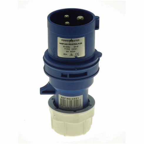 16A 220V 2P + E BLUE PLUG