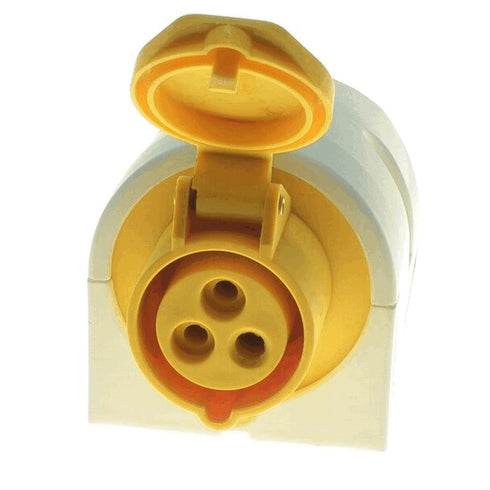 16A 110V 2P + E YELLOW SOCKET (S)