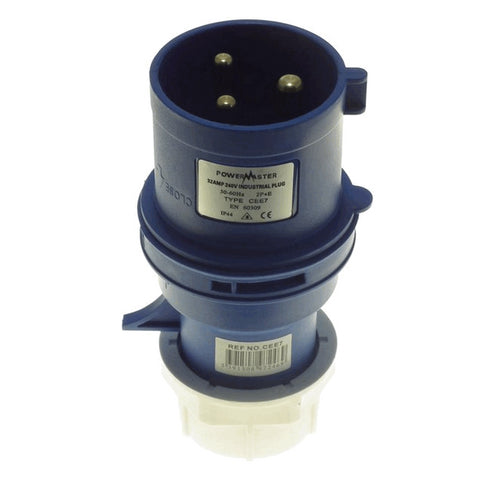 32A 220V 2P + E BLUE PLUG