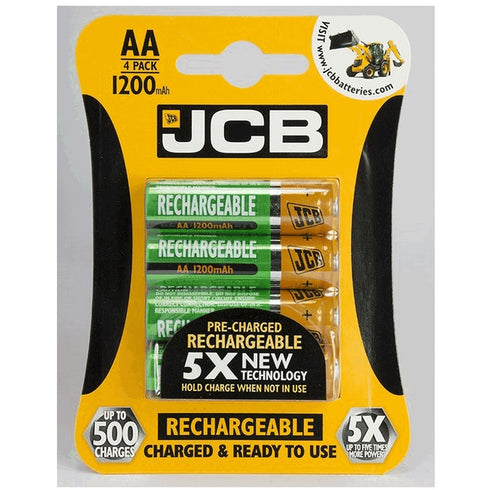 JCB RECHARGE BATTERY AA 1200MAH