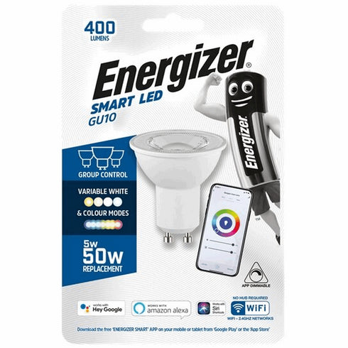 ENERGIZER SMART LED 5W (50W) GU10 400 LUMENS